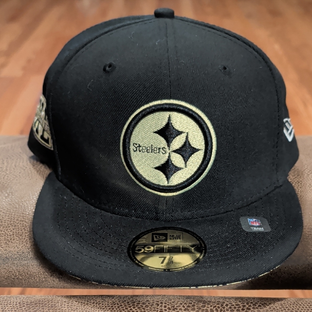 New Era Black & Gold Pittsburgh Steelers Fitted Hat